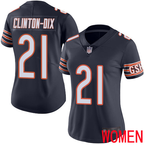 Chicago Bears Limited Navy Blue Women Ha Ha Clinton-Dix Home Jersey NFL Football 21 Vapor Untouchable